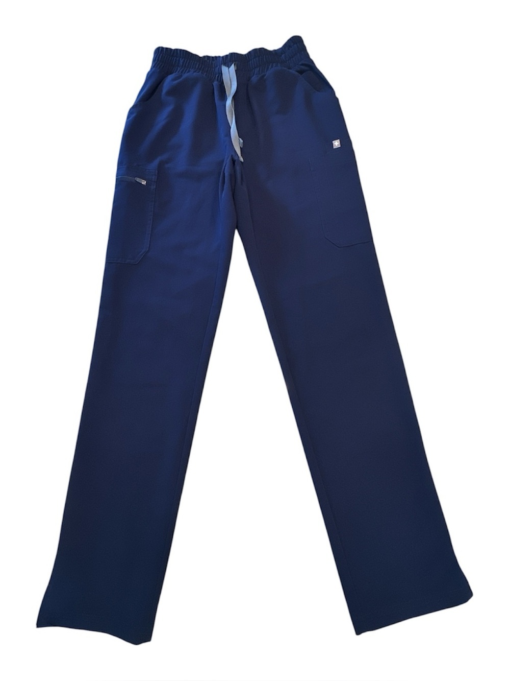 FIGS Women’s Technical Collection Scrub Pants XS Blue Drawstring Solid TW2000R